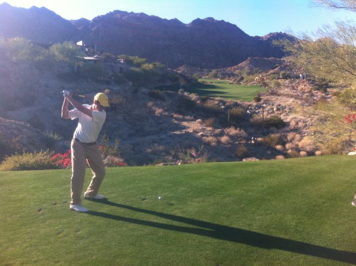 My buddy John - Driver (small fairway)